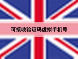 可接收验证码虚拟手机号