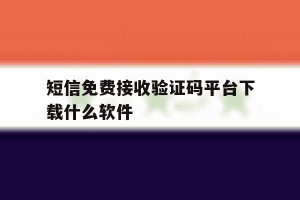 短信免费接收验证码平台下载什么软件 短信免费接收验证码平台下载什么软件