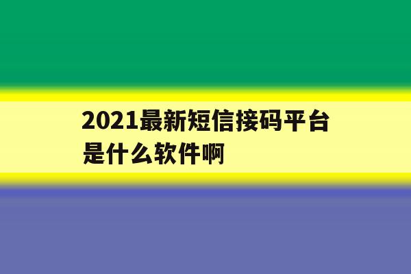 2021最新短信接码平台是什么软件啊 2021最新短信接码平台是什么软件啊