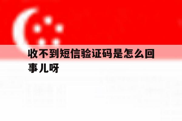 收不到短信验证码是怎么回事儿呀 收不到短信验证码是怎么回事儿呀