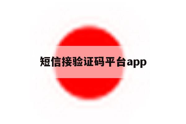 短信接验证码平台app 短信接验证码平台app