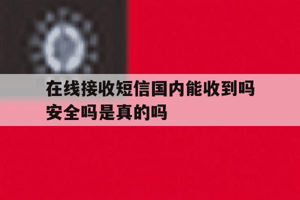 在线接收短信国内能收到吗安全吗是真的吗 在线接收短信国内能收到吗安全吗是真的吗