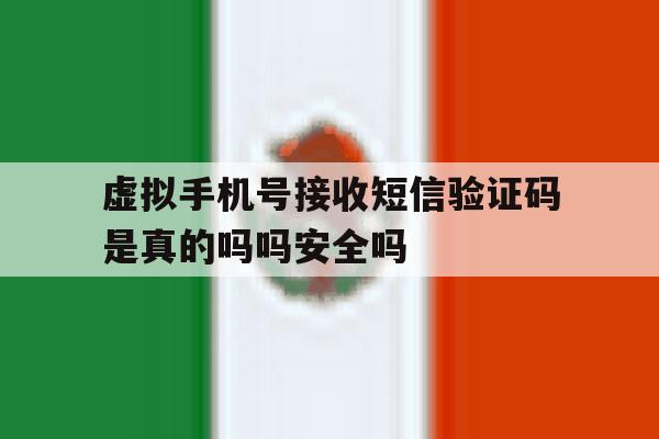 虚拟手机号接收短信验证码是真的吗吗安全吗的简单介绍 虚拟手机号接收短信验证码是真的吗吗安全吗的简单介绍