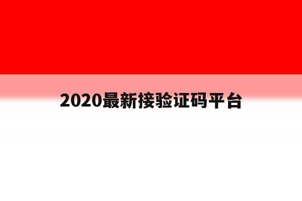2020最新接验证码平台 2020最新接验证码平台