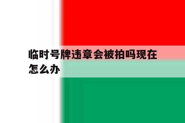 关于临时号牌违章会被拍吗现在怎么办的信息 关于临时号牌违章会被拍吗现在怎么办的信息
