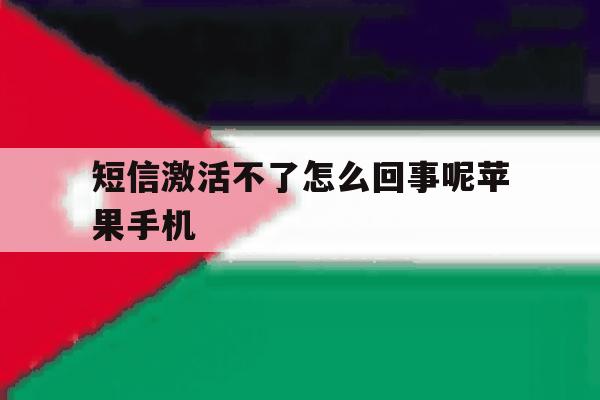 短信激活不了怎么回事呢苹果手机 短信激活不了怎么回事呢苹果手机