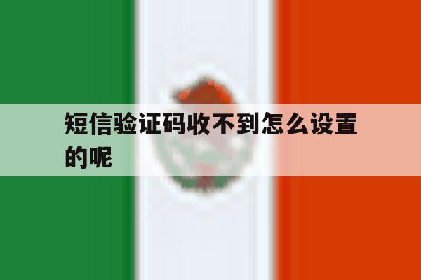 短信验证码收不到怎么设置的呢 短信验证码收不到怎么设置的呢