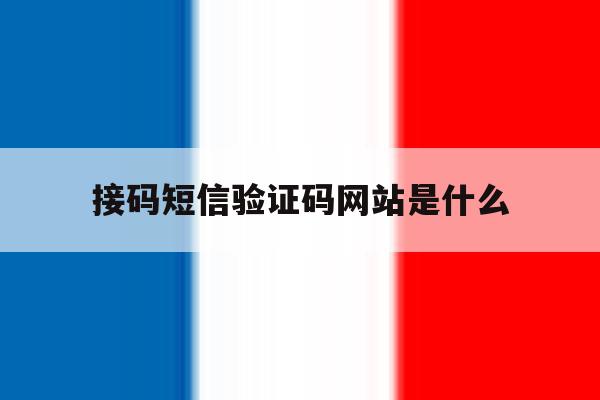 接码短信验证码网站是什么 接码短信验证码网站是什么