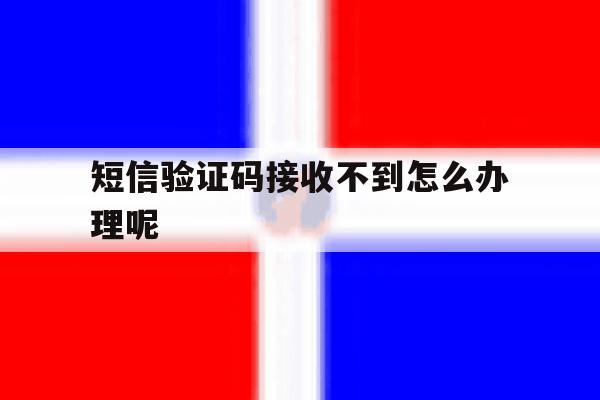 短信验证码接收不到怎么办理呢 短信验证码接收不到怎么办理呢