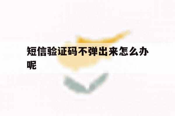 短信验证码不弹出来怎么办呢 短信验证码不弹出来怎么办呢