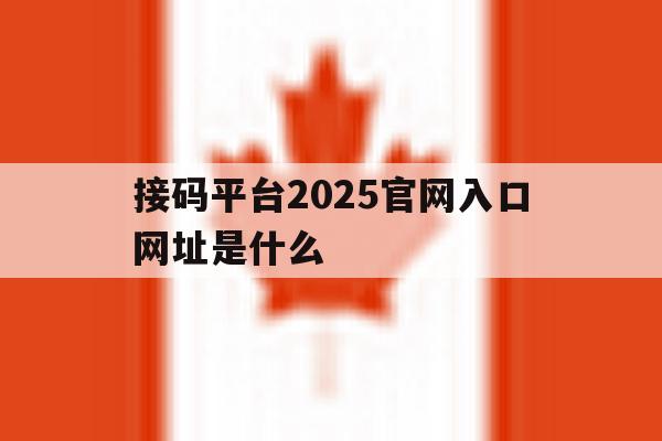 接码平台2025官网入口网址是什么 接码平台2025官网入口网址是什么