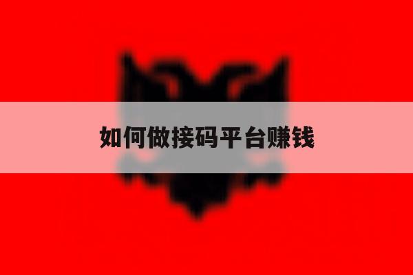 如何做接码平台赚钱 如何做接码平台赚钱