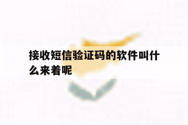 接收短信验证码的软件叫什么来着呢 接收短信验证码的软件叫什么来着呢