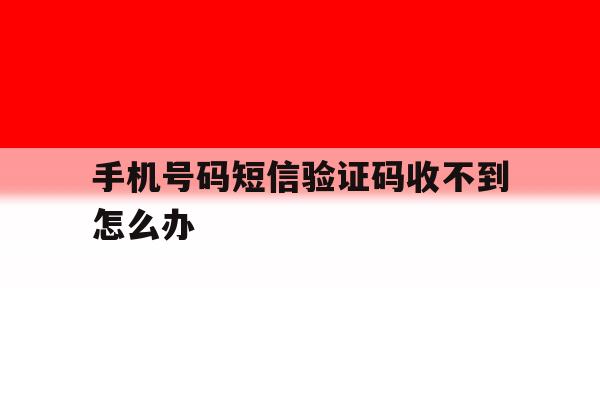 手机号码短信验证码收不到怎么办 手机号码短信验证码收不到怎么办