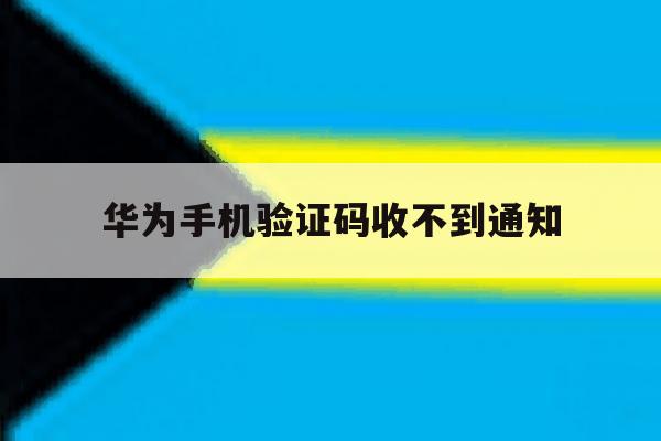 华为手机验证码收不到通知 华为手机验证码收不到通知