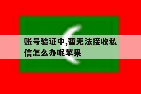 账号验证中,暂无法接收私信怎么办呢苹果 账号验证中,暂无法接收私信怎么办呢苹果