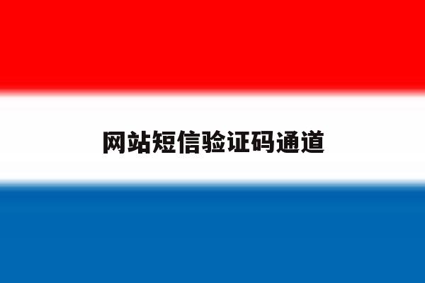 网站短信验证码通道 网站短信验证码通道