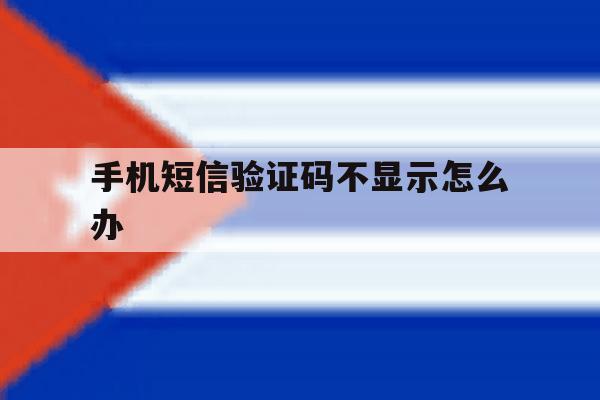 手机短信验证码不显示怎么办 手机短信验证码不显示怎么办