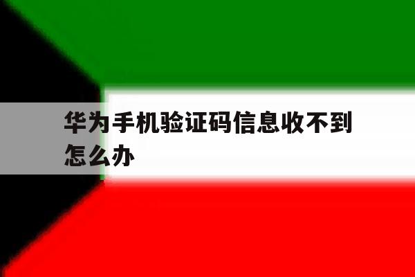 华为手机验证码信息收不到怎么办 华为手机验证码信息收不到怎么办