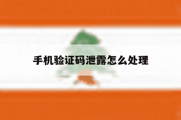 手机验证码泄露怎么处理 手机验证码泄露怎么处理