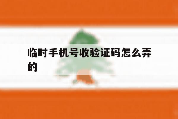 临时手机号收验证码怎么弄的 临时手机号收验证码怎么弄的