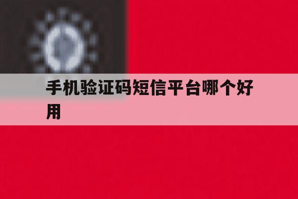 手机验证码短信平台哪个好用 手机验证码短信平台哪个好用