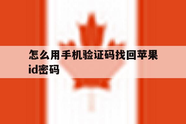 关于怎么用手机验证码找回苹果id密码的信息 关于怎么用手机验证码找回苹果id密码的信息