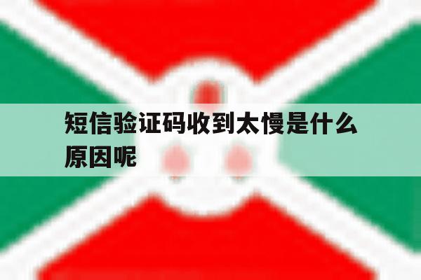 短信验证码收到太慢是什么原因呢 短信验证码收到太慢是什么原因呢