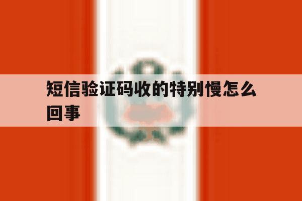 短信验证码收的特别慢怎么回事的简单介绍 短信验证码收的特别慢怎么回事的简单介绍