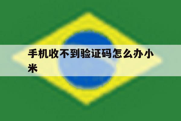 手机收不到验证码怎么办小米 手机收不到验证码怎么办小米