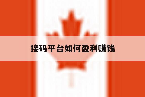 接码平台如何盈利赚钱 接码平台如何盈利赚钱