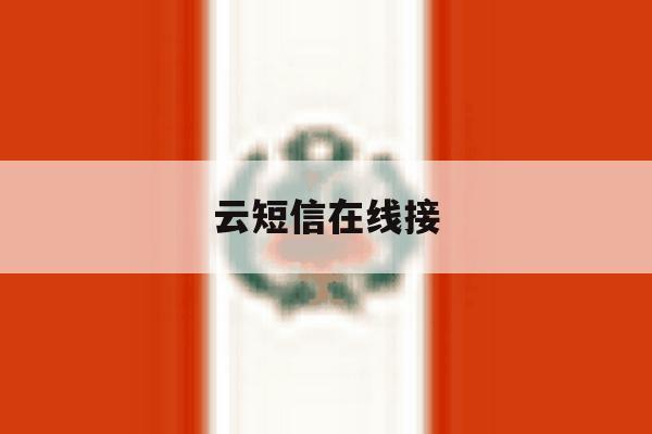 云短信在线接 云短信在线接