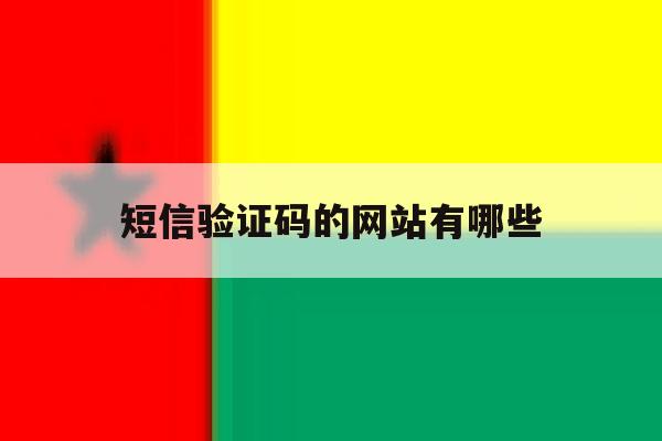 短信验证码的网站有哪些 短信验证码的网站有哪些