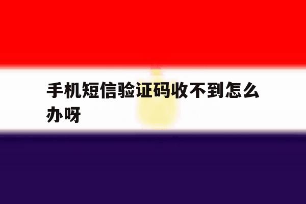 手机短信验证码收不到怎么办呀 手机短信验证码收不到怎么办呀