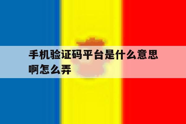 手机验证码平台是什么意思啊怎么弄 手机验证码平台是什么意思啊怎么弄