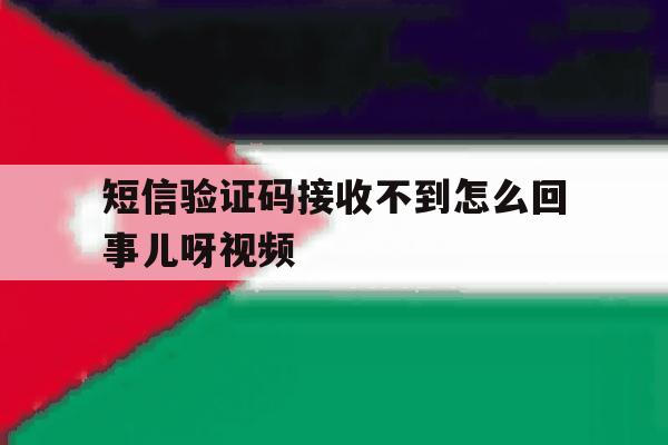 包含短信验证码接收不到怎么回事儿呀视频的词条 包含短信验证码接收不到怎么回事儿呀视频的词条
