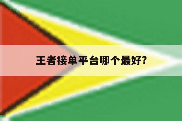 王者接单平台哪个最好? 王者接单平台哪个最好?