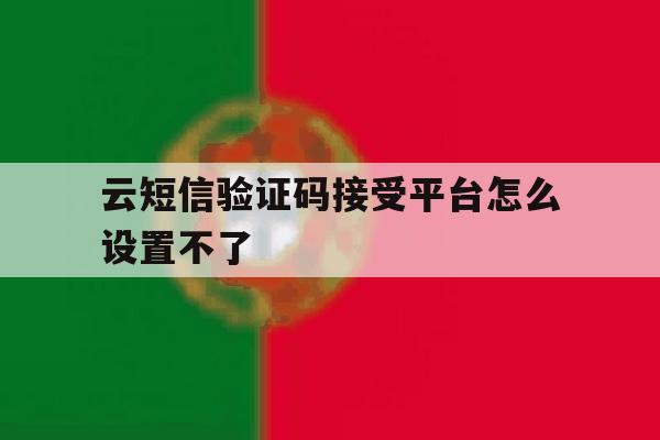 云短信验证码接受平台怎么设置不了 云短信验证码接受平台怎么设置不了