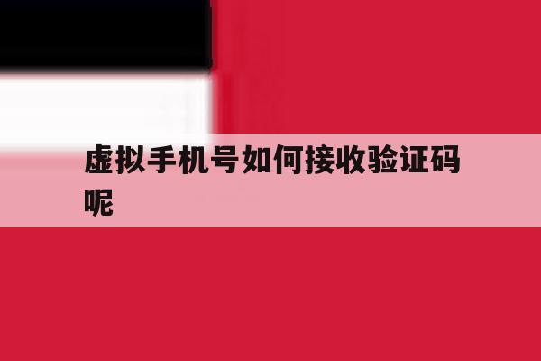 虚拟手机号如何接收验证码呢 虚拟手机号如何接收验证码呢