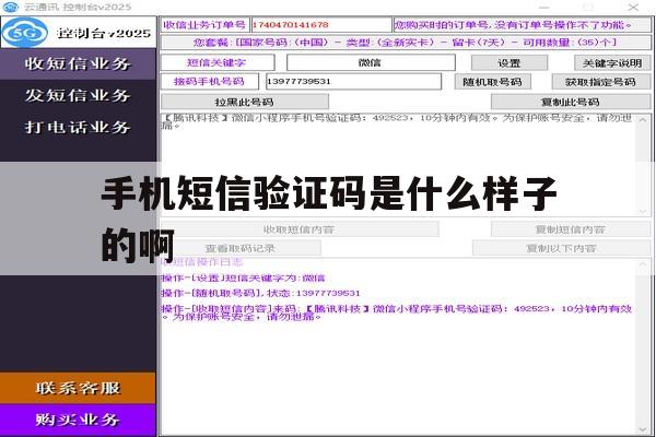 手机短信验证码是什么样子的啊 手机短信验证码是什么样子的啊