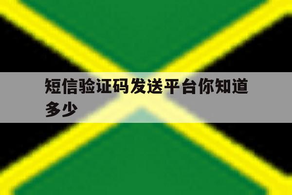 短信验证码发送平台你知道多少 短信验证码发送平台你知道多少