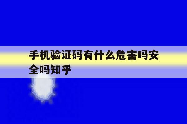 手机验证码有什么危害吗安全吗知乎的简单介绍 手机验证码有什么危害吗安全吗知乎的简单介绍