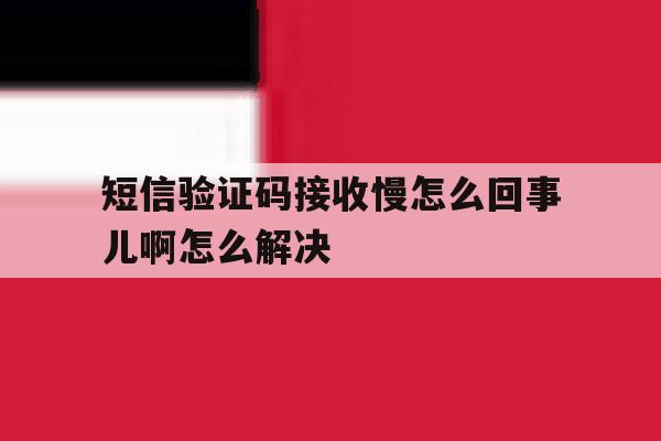 短信验证码接收慢怎么回事儿啊怎么解决 短信验证码接收慢怎么回事儿啊怎么解决