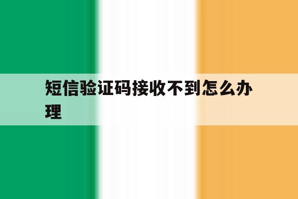 短信验证码接收不到怎么办理 短信验证码接收不到怎么办理