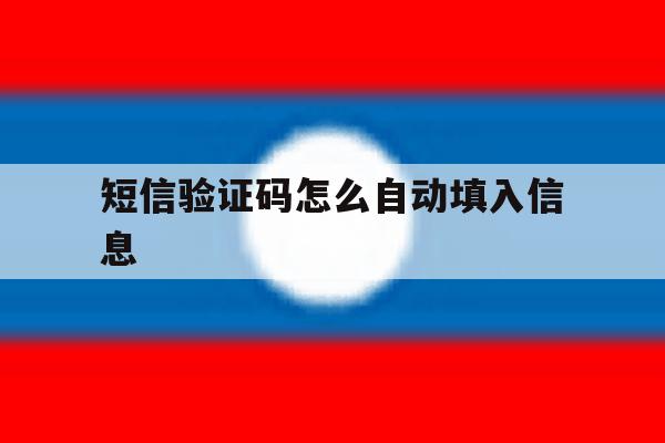 短信验证码怎么自动填入信息 短信验证码怎么自动填入信息