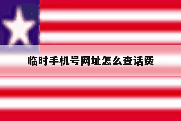 临时手机号网址怎么查话费 临时手机号网址怎么查话费