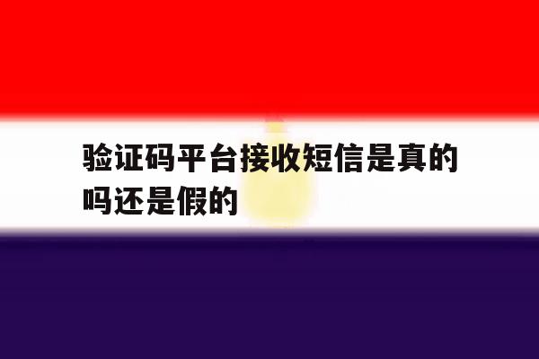 验证码平台接收短信是真的吗还是假的 验证码平台接收短信是真的吗还是假的