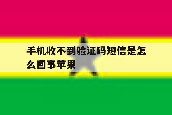 手机收不到验证码短信是怎么回事苹果 手机收不到验证码短信是怎么回事苹果