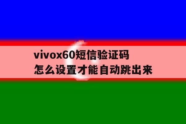 vivox60短信验证码怎么设置才能自动跳出来 vivox60短信验证码怎么设置才能自动跳出来