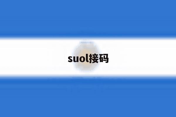 suol接码 suol接码